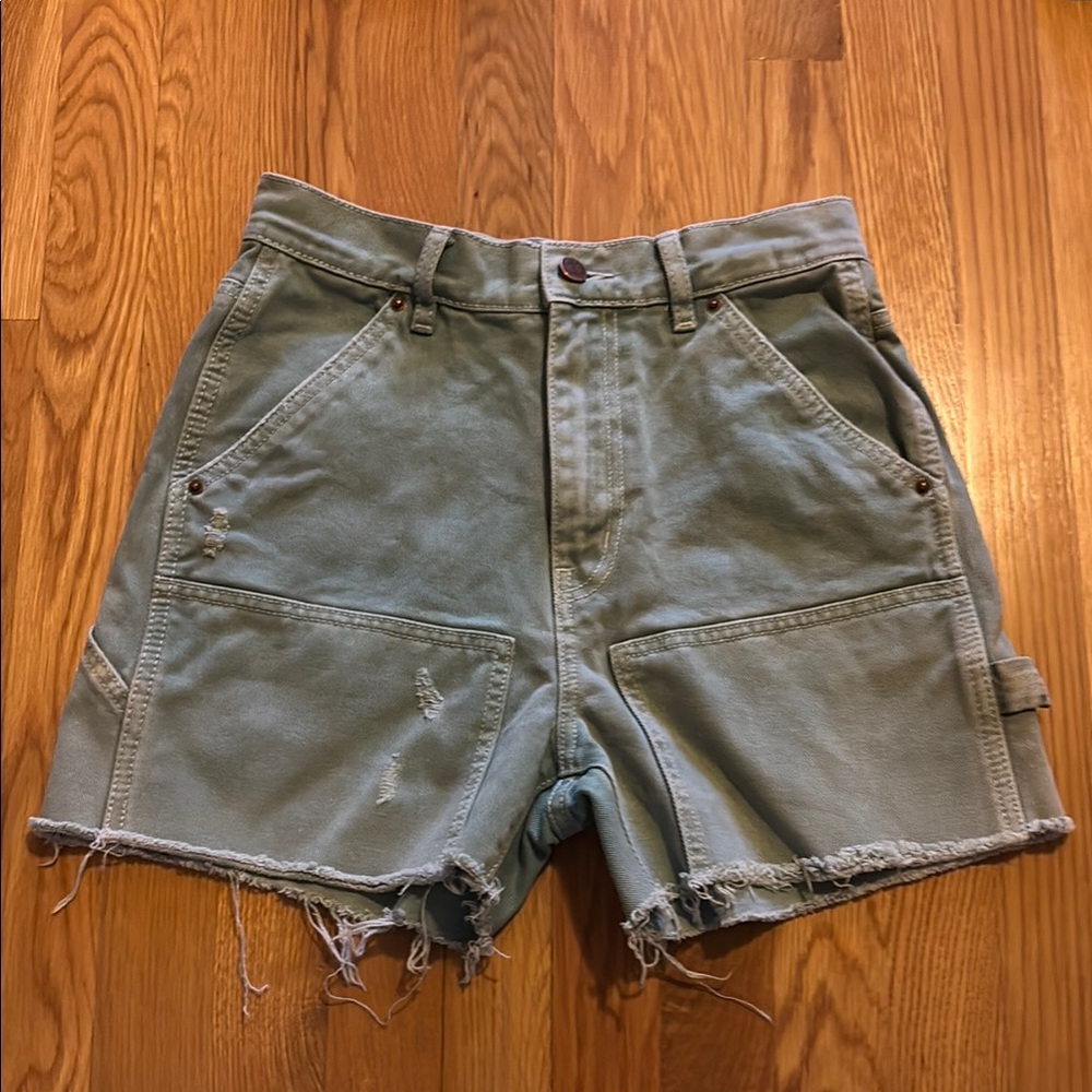 Women’s 27” BDG Teal Denim Carpenter Shorts